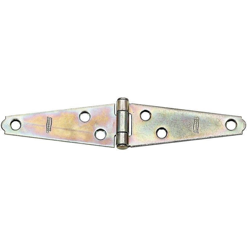 National Hardware N127-431 Strap Hinge, 1-3/16 in W Frame Leaf, 0.056 in Thick Leaf, Steel, Zinc, 18 lb