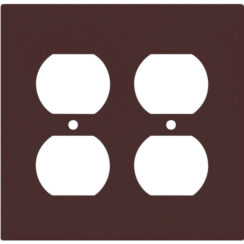 Eaton Wiring Devices PJ82B Series Duplex and Single Receptacle Wallplate, Mid-Size, 4-7/8 in L, 4-15/16 in W (Pack of 20)