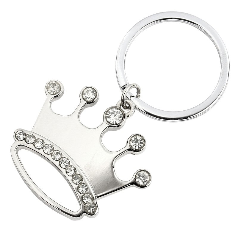 Hy-Ko KH437 Key Chain, Jewel Crown, 4-1/2 in L x 2 in W x 0.188 in D Dimensions, Split Ring, 1-1/8 in Ring (Pack of 5)