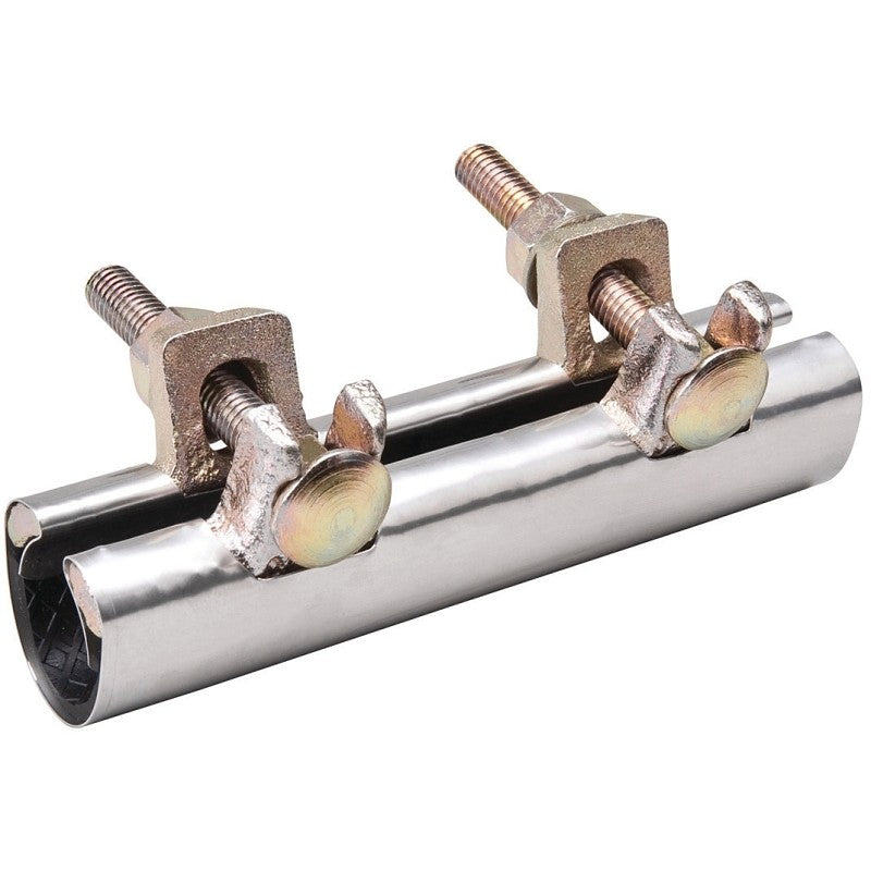 B & K 160-703 2-Bolt Pipe Repair Clamp, 1/2 in, Stainless Steel
