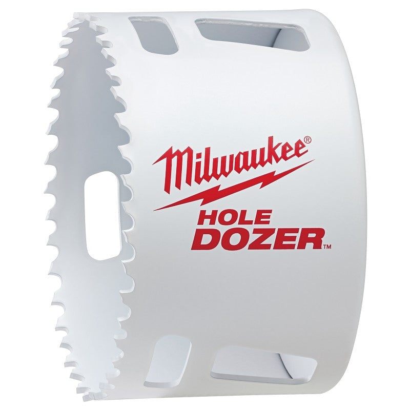 Milwaukee Hole Dozer 49-56-0183 Hole Saw, 3-1/4 in Dia, 1-5/8 in D Cutting, 5/8-18 Arbor, 4 TPI
