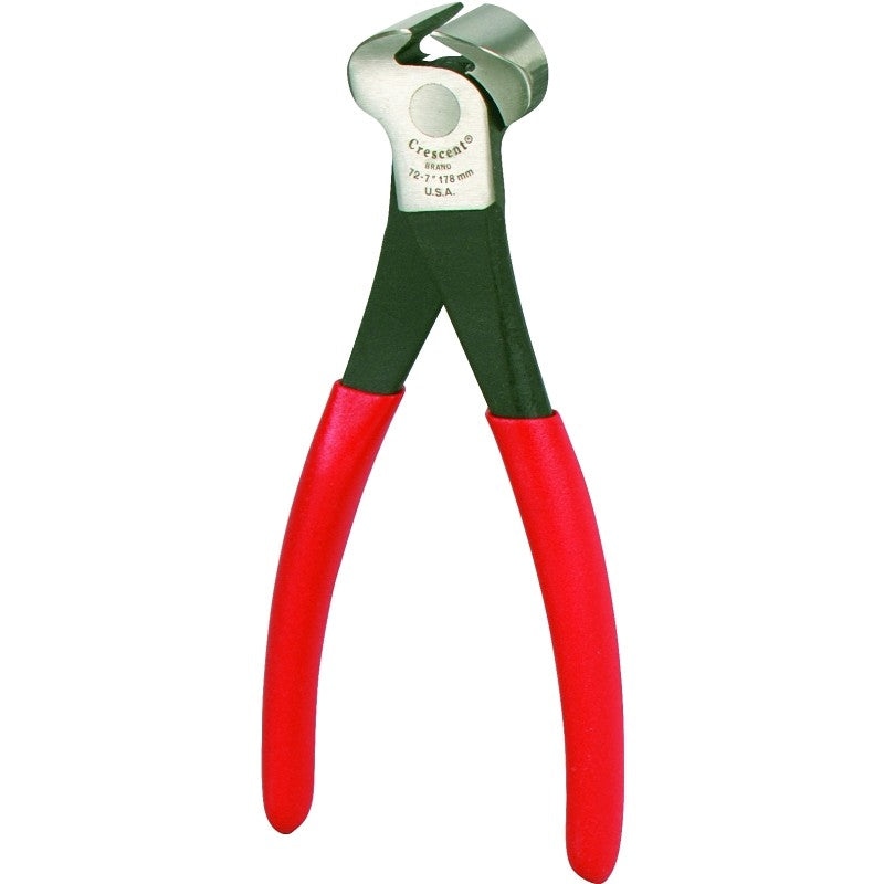 Crescent 728CVN End Cutting Nipper, 12 AWG Cutting Capacity, Steel Jaw, 8-1/4 in OAL