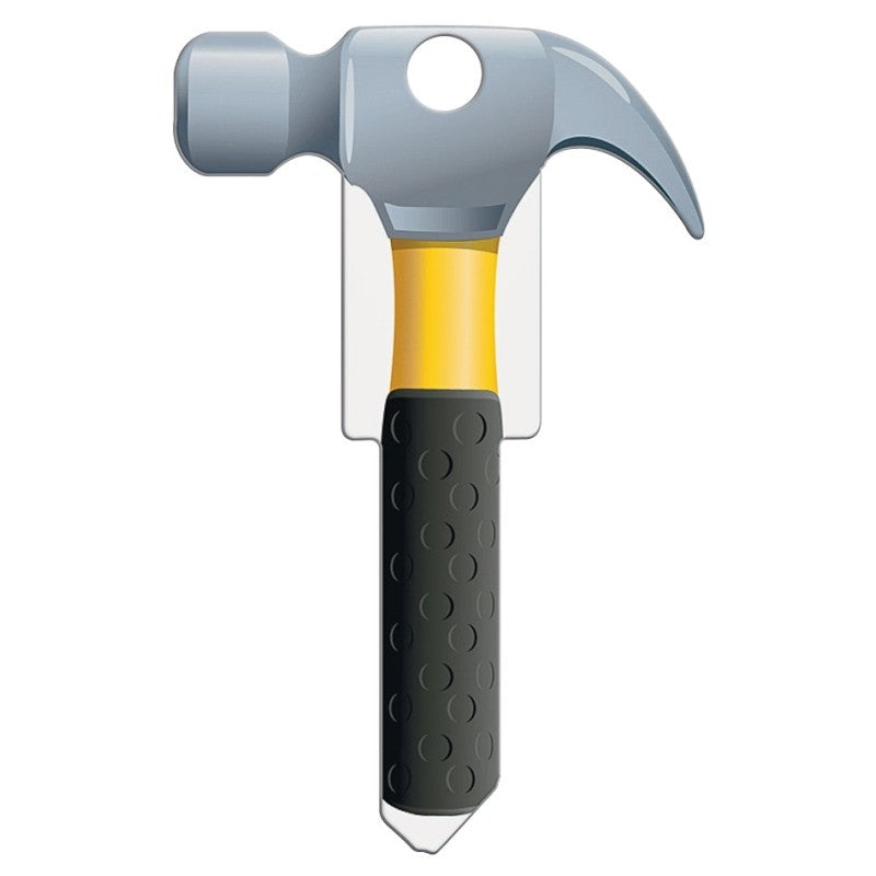 Lucky Line Key Shapes Series B122S Key Blank, Hammer, Brass, Enamel-Coated, For: Schlage Locks (Pack of 5)