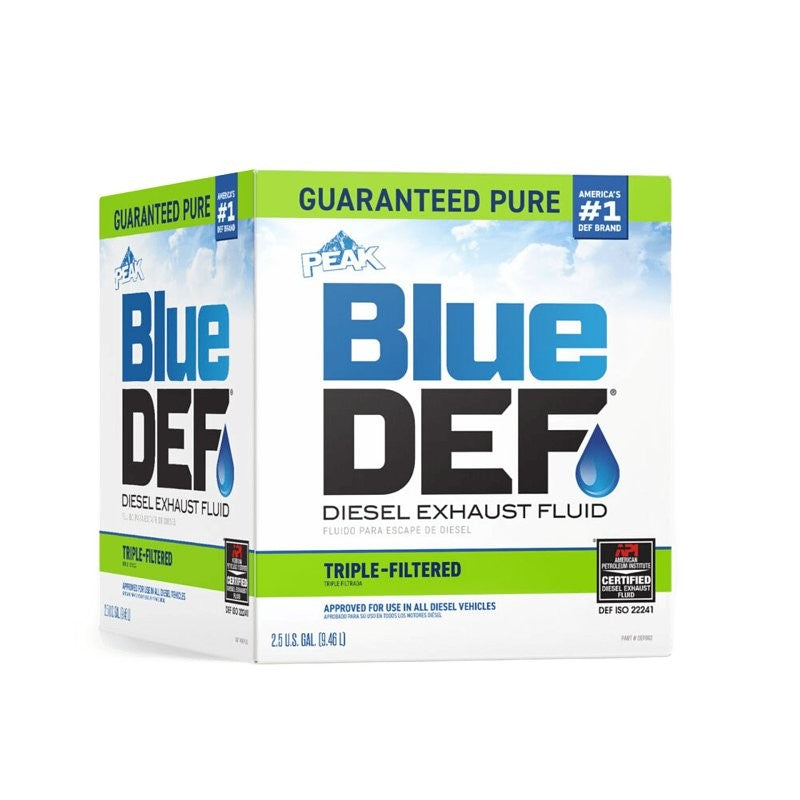 PEAK Blue DEF DEF002 Diesel Exhaust Fluid, 2.5 gal Case