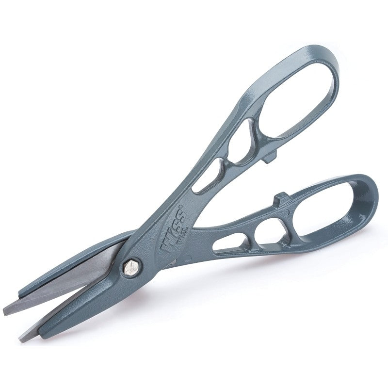 Crescent Wiss W12L Snip, 12 in OAL, 3 in L Cut, Compound Cut, Steel Blade, Loop Handle