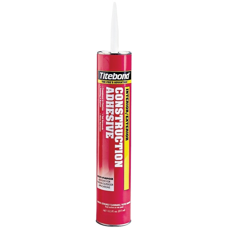 Titebond 3451 Construction Adhesive, Tan, 10 oz Cartridge (Pack of 12)