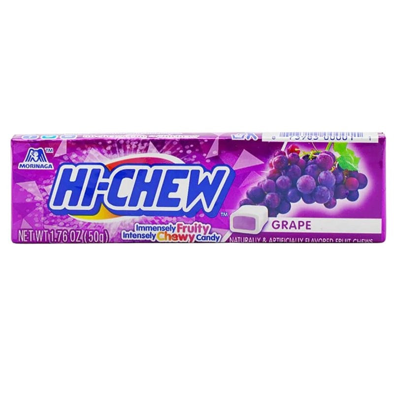 Hi-Chew 694044 Candy, Stick, Grape, 1.76 oz (Pack of 15)