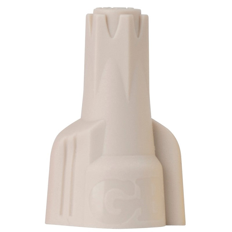 Gardner Bender Hex-Lok 19-1H1 Wire Connector, Tan, 22 to 8 AWG Wire, Copper Contact, Thermoplastic