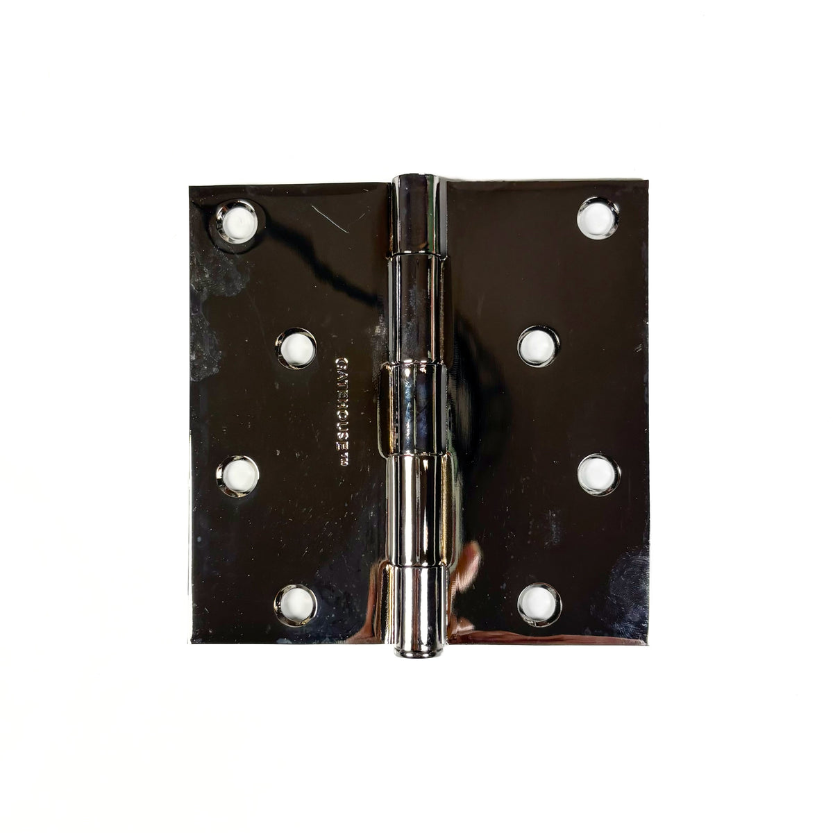Door Hinge 4 Inch Square Corner Polished Chrome