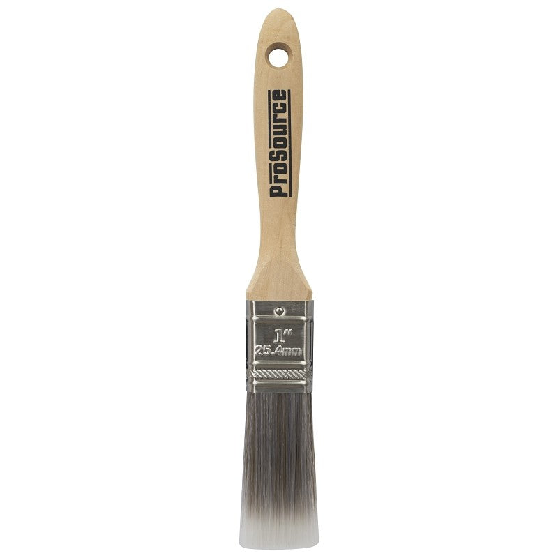 ProSource OR 11601 0100 Paint Brush, 1 in W, Flat Cut Brush, Polyester Bristle