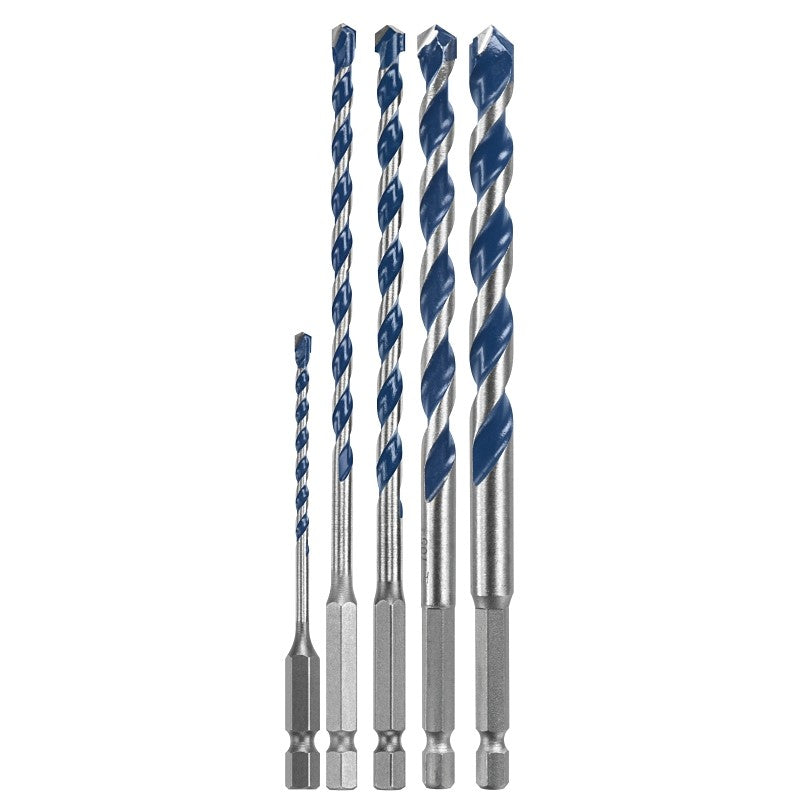 Bosch HCBG500T Hammer Drill Bit Set, 5-Piece, Includes: (1) 1/8 in x 2 in x 3 in, (1) 3/16 in x 4 in x 6 in Bits
