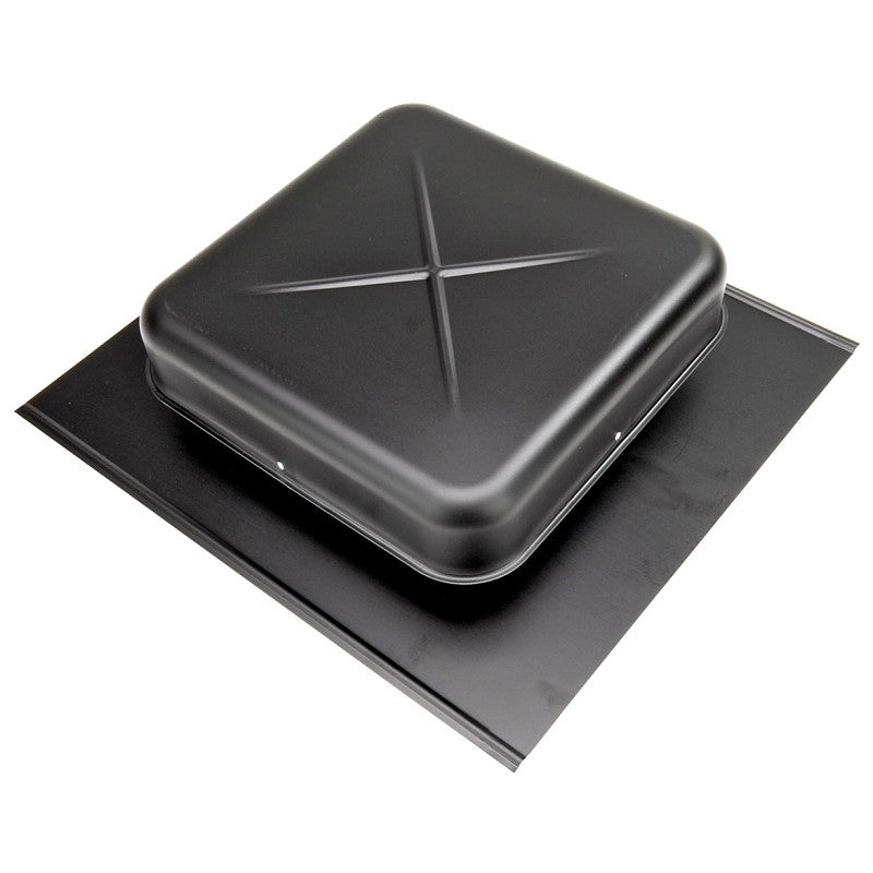 Lomanco LomanCool 550B Static Roof Vent, 15-3/8 in OAW, 50 sq-in Net Free Ventilating Area, Aluminum, Black (Pack of 6)