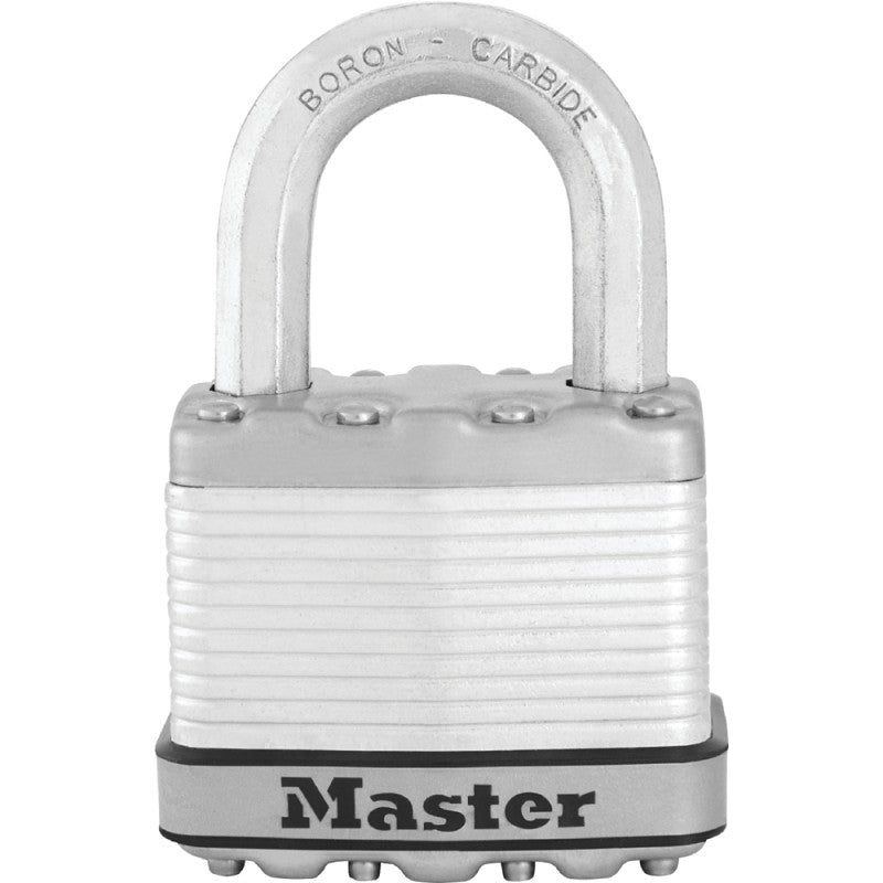 Master Lock Magnum Series M5XKAD Padlock, Keyed Alike, 3/8 in Dia Shackle, 1 in H Shackle, Boron Carbide Shackle