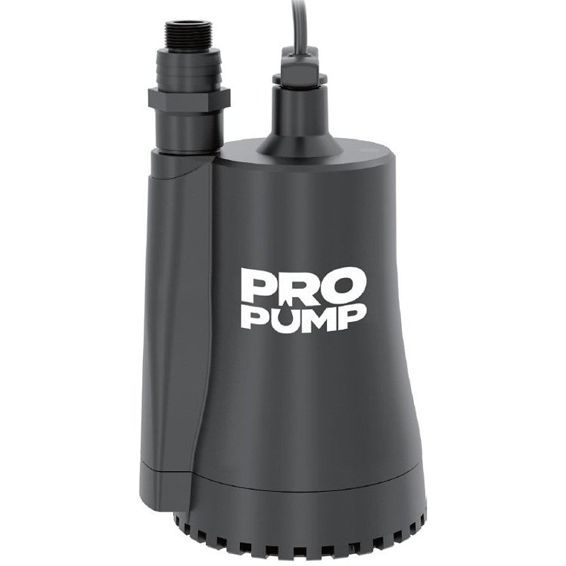 PROPUMP SU200 Utility Pump, 1-Phase, 2.6 A, 115 V, 1/4 hp, 1 in Outlet, 27 ft Max Head, 2000 gph, Thermoplastic