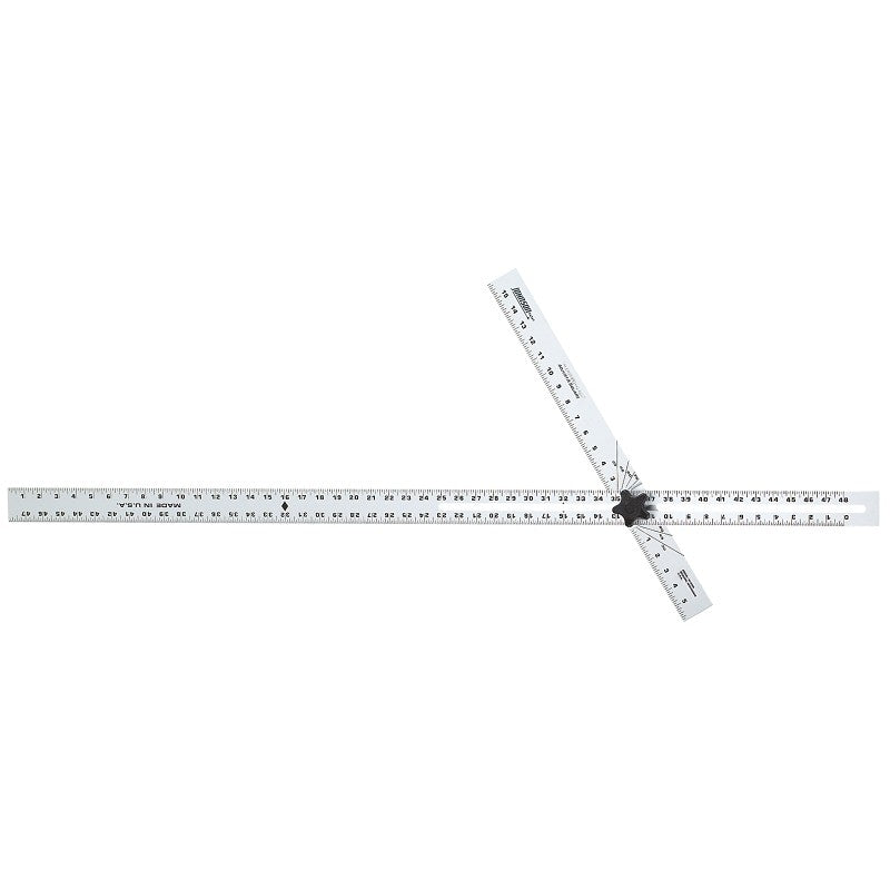 Johnson Adjust-A-Square Series ADS48 T-Square, SAE Graduation, Aluminum