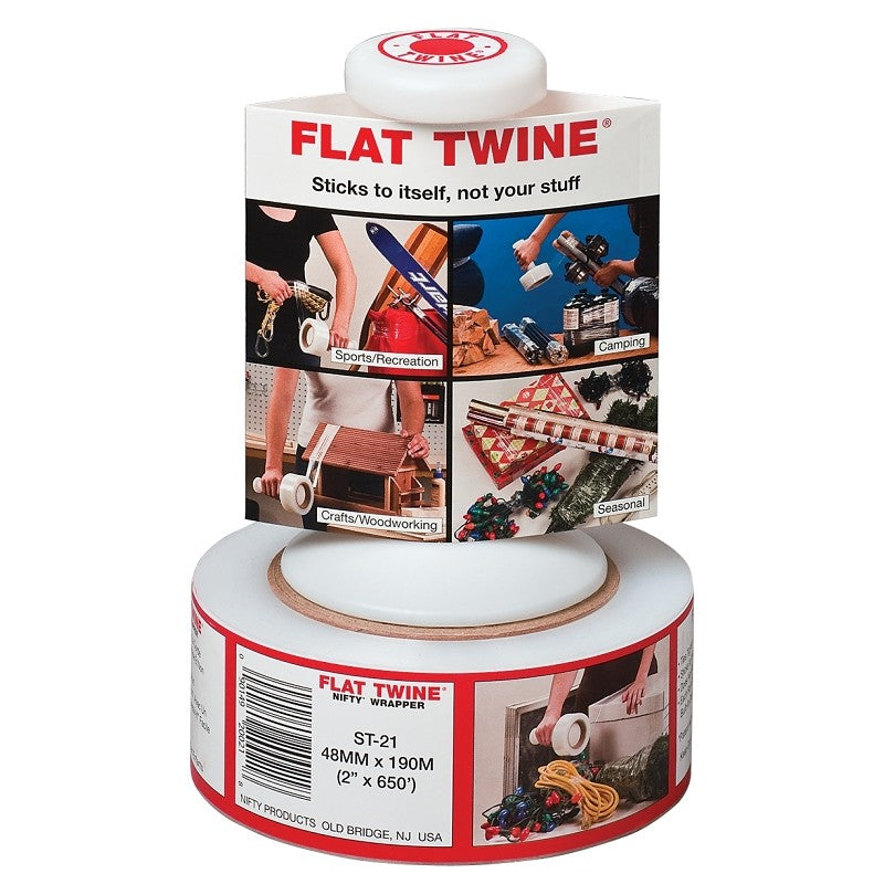 Flat Twine ST21 Stretch Film, 650 ft L, 2 in W