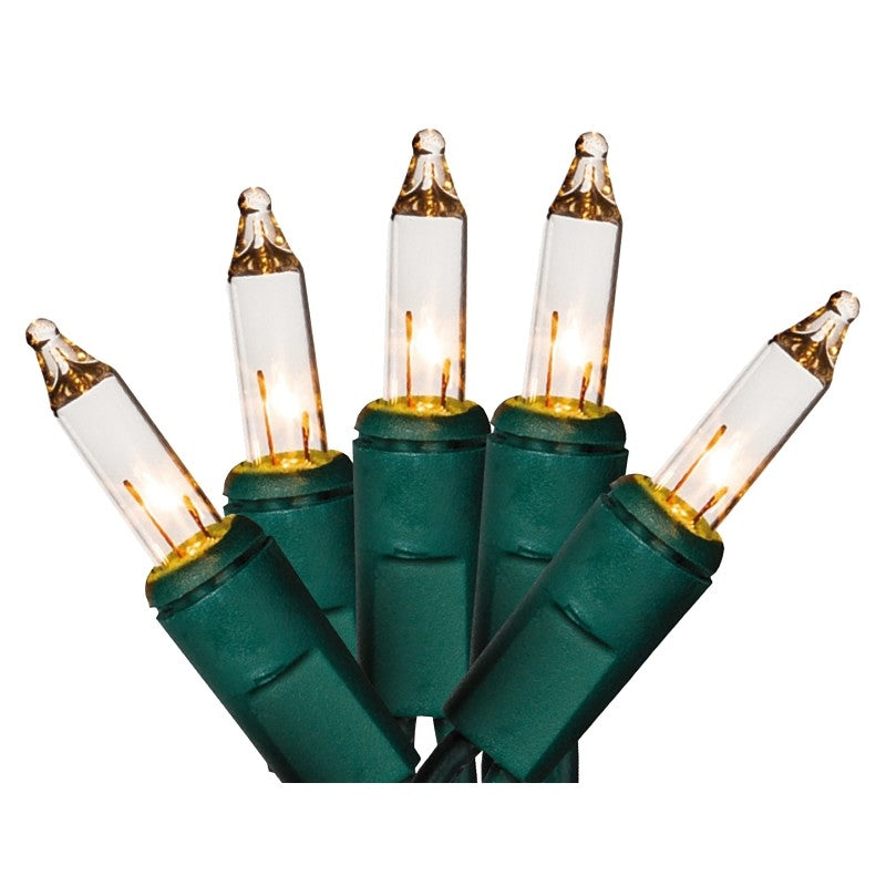 Hometown Holidays U10Y026B Light Set, Christmas, 120 V, 20.4 W, 50-Lamp, Incandescent Lamp, Clear Lamp, 11.54 ft L