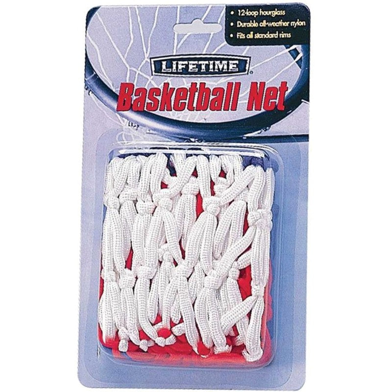 Lifetime Products 0776 Basketball Net, Nylon, Blue/Red/White