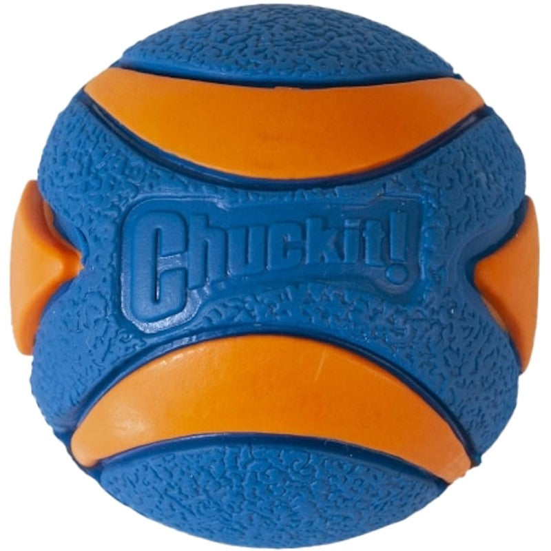 Chuckit! 31537 Dog Toy, S, Ultra Squeaker, Ball, Rubber, Blue/Orange
