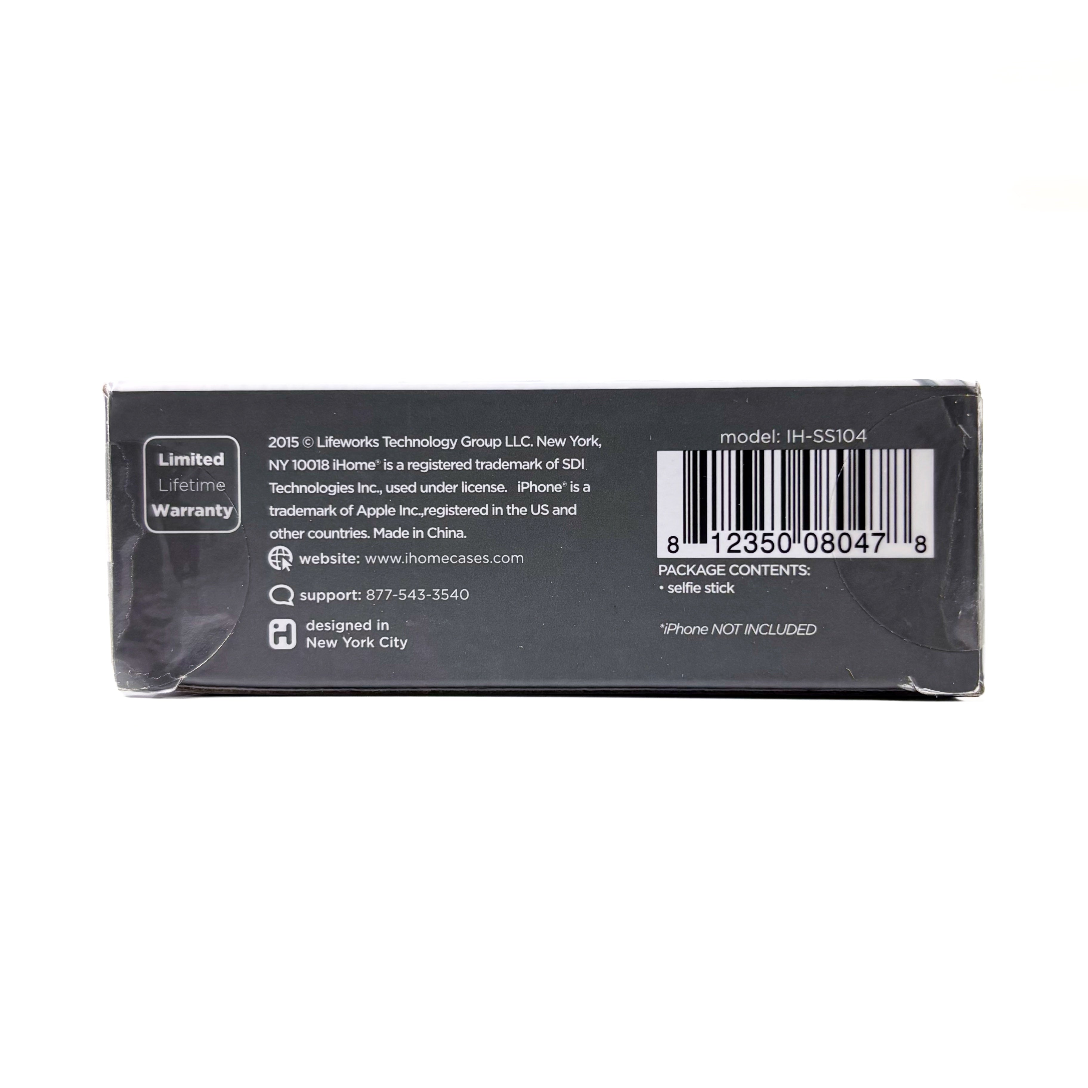 Black Selfie Stick With 3.5Mm Connection