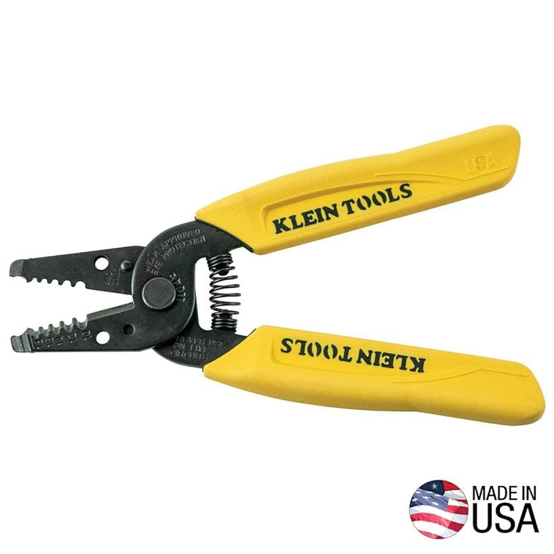 Klein Tools 11045 Wire Stripper, 10 to 18 AWG Wire, 10 to 18 AWG Solid Stripping, 6-1/4 in OAL, Textured Handle