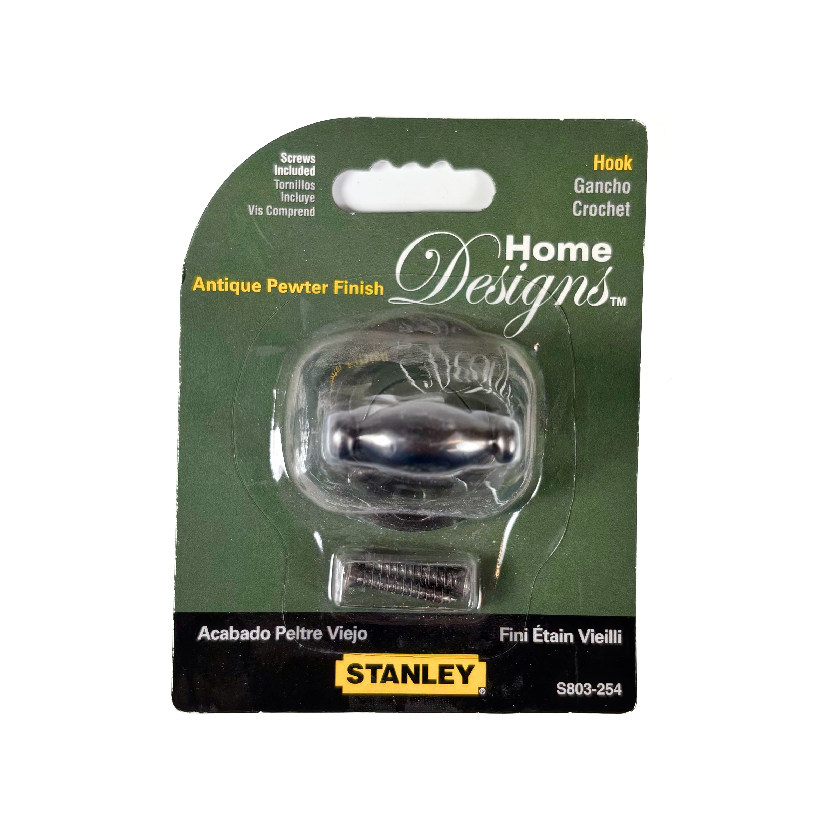 Franklin Straight Single Robe Hook 2 Inch Antique Pewter (POS)