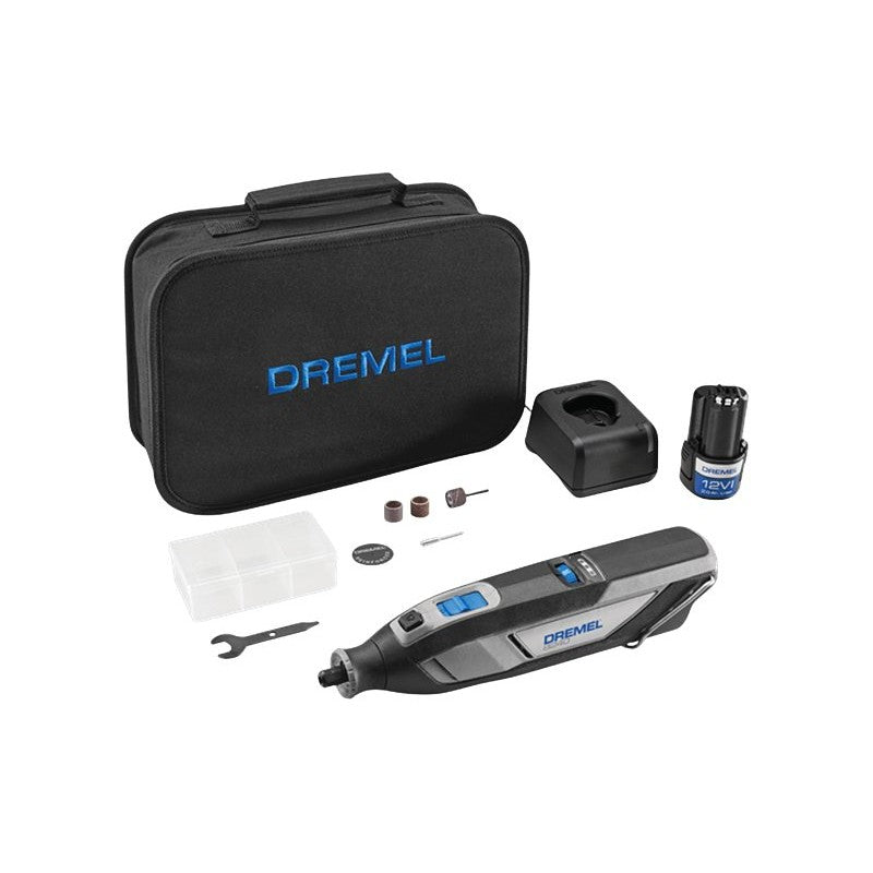 Dremel 8240-5 Cordless Rotary Tool, Battery Included, 120 V, 2 Ah, 1/8 in Chuck, Keyed Chuck, 5000 to 35,000 rpm Speed