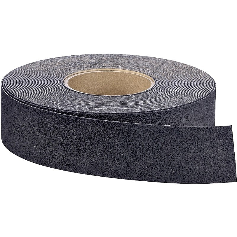 3M Safety-Walk 7737 Resilient Tread, 60 ft L, 2 in W, Vinyl Backing, Black