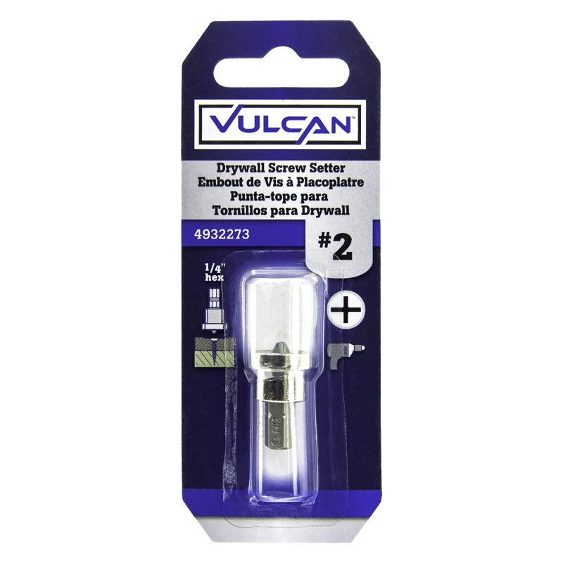 Vulcan 303331OR Drywall Screw Setter, Countersink Drive, Universal Shank