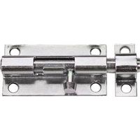 Heavy Padlockable Barrel Bolt 4 Inch Satin Brass On Steel