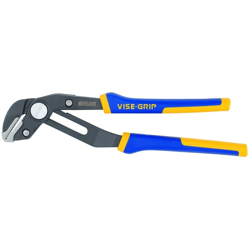 Irwin 4935096 Groove Lock Plier, 10 in OAL, 2-1/4 in Jaw Opening, Cushion-Grip Handle, Blue/Yellow Handle