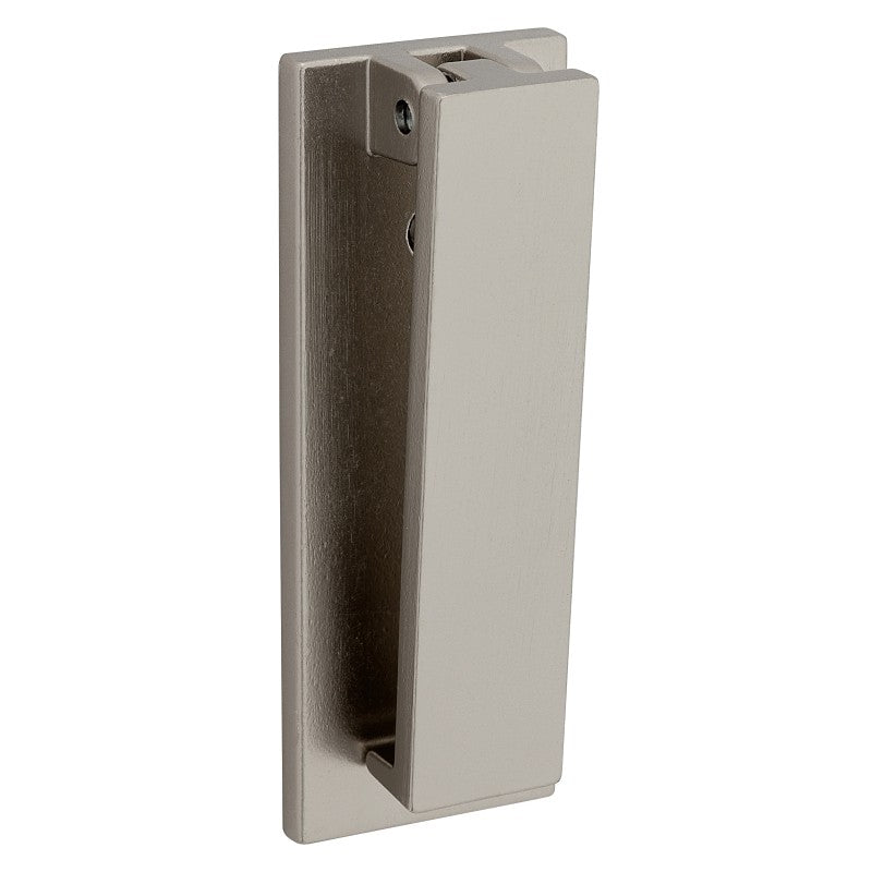 National Hardware Reed N336-704 Door Knocker, Aluminum, Satin Nickel, 1/8 in Mounting Hole