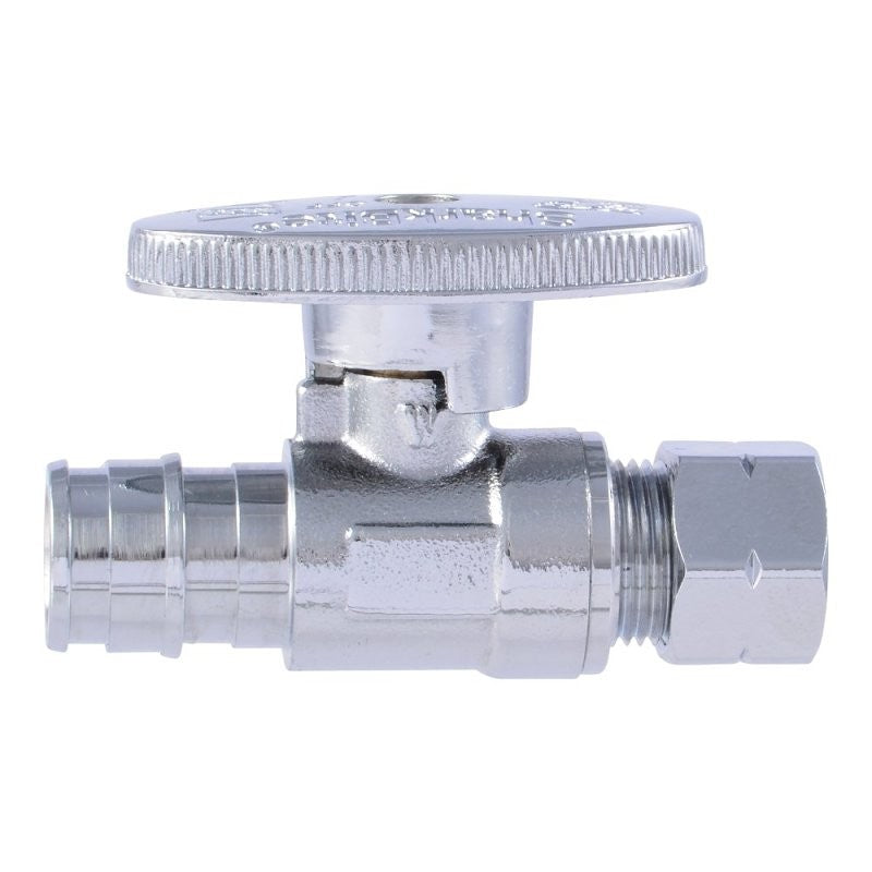 SharkBite UAB23057LFA Ball Valve, 1/2 x 3/8 in Connection, Compression, 125 psi Pressure, Brass Body