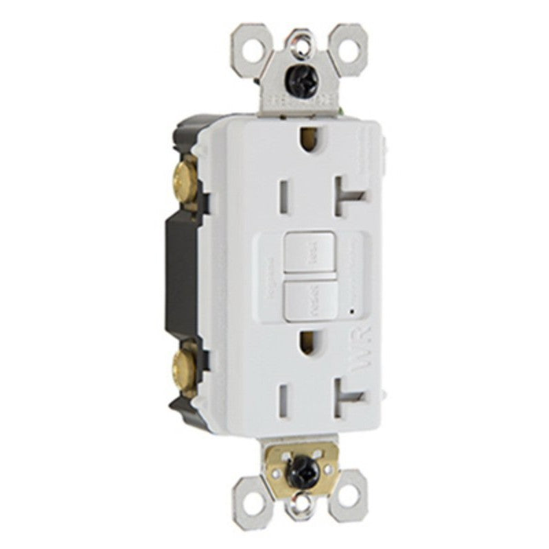 Legrand radiant 2097TRWRWCCD4 GFCI Duplex Receptacle, 125 V, 20 A, NEMA: NEMA 5-20R, White