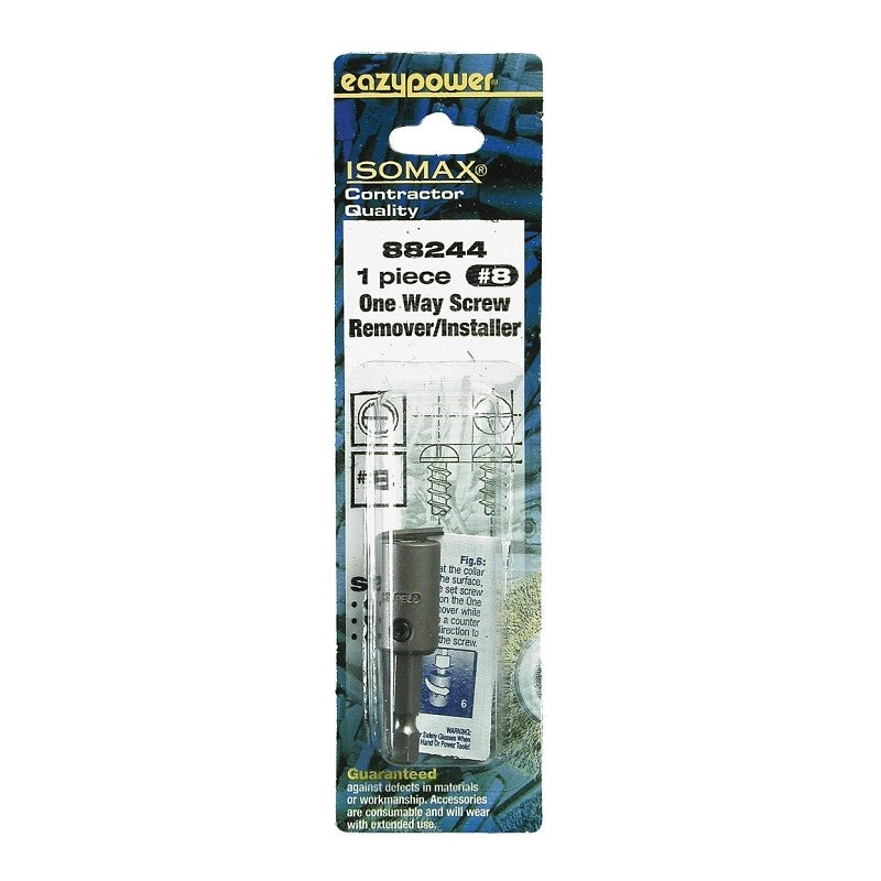 Eazypower 88244 One Way Screw Remover, #8 Bolt/Screw, HSS