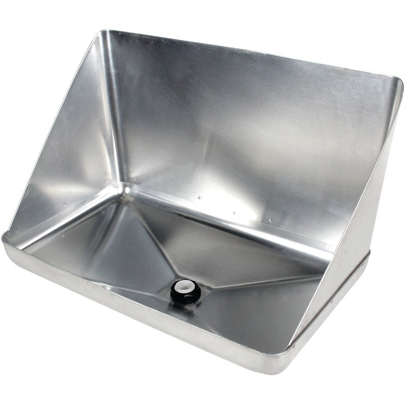 Camco USA 11430 Water Heater Drain Pan, Aluminum, For: 20-1/2 in W x 13 in D Gas or Electric Tankless Water Heaters