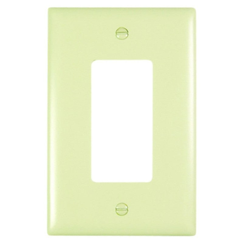 Legrand TradeMaster TPJ26I Wallplate, 5.06 in L, 3.31 in W, 1 -Gang, Nylon, Ivory