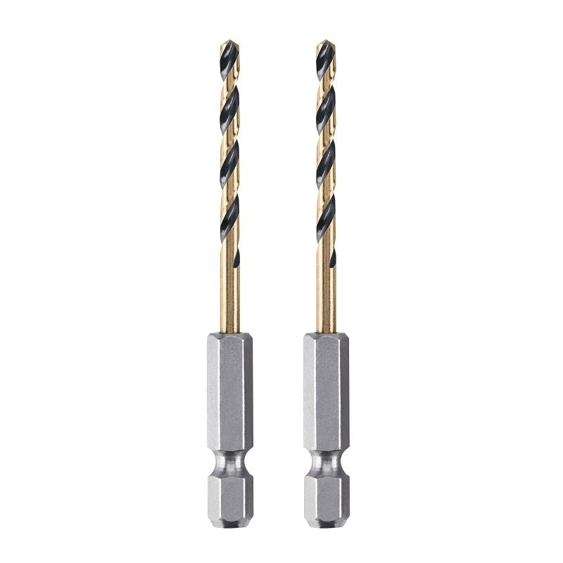 DEWALT DWA5008 Drill Bit, 1/8 in Dia, 2-7/8 in OAL, Heavy-Duty, 1/4 in Dia Shank, Hex Shank