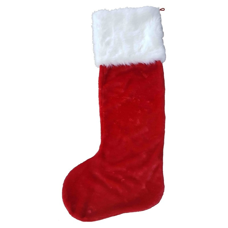 Hometown Holidays 28405 Giant Plush Stocking, Polyester, Red/White (Pack of 12)