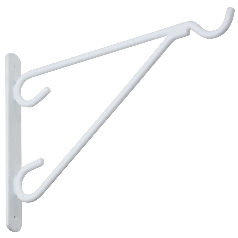 National Hardware V2652 Series N274-654 Outdoor Bracket, 13.07 in L, 10.12 in H, Steel, White