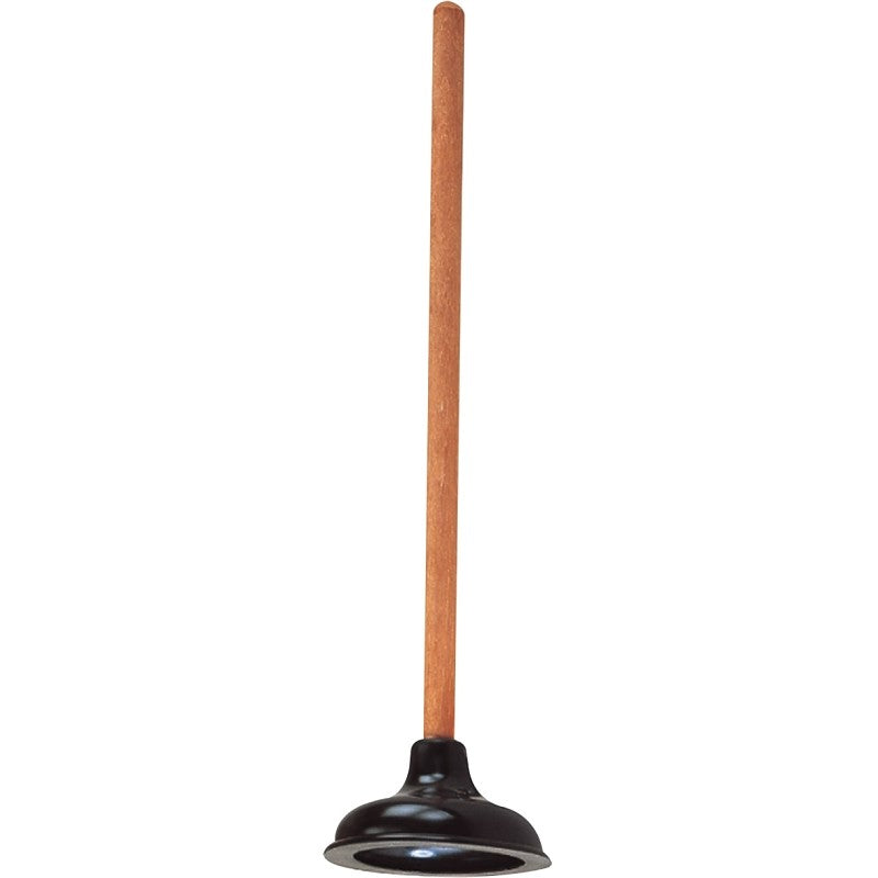 ProSource 8318-B Toilet Plunger Drain, 23-1/4 In OAL, 6 in Cup, Long Handle