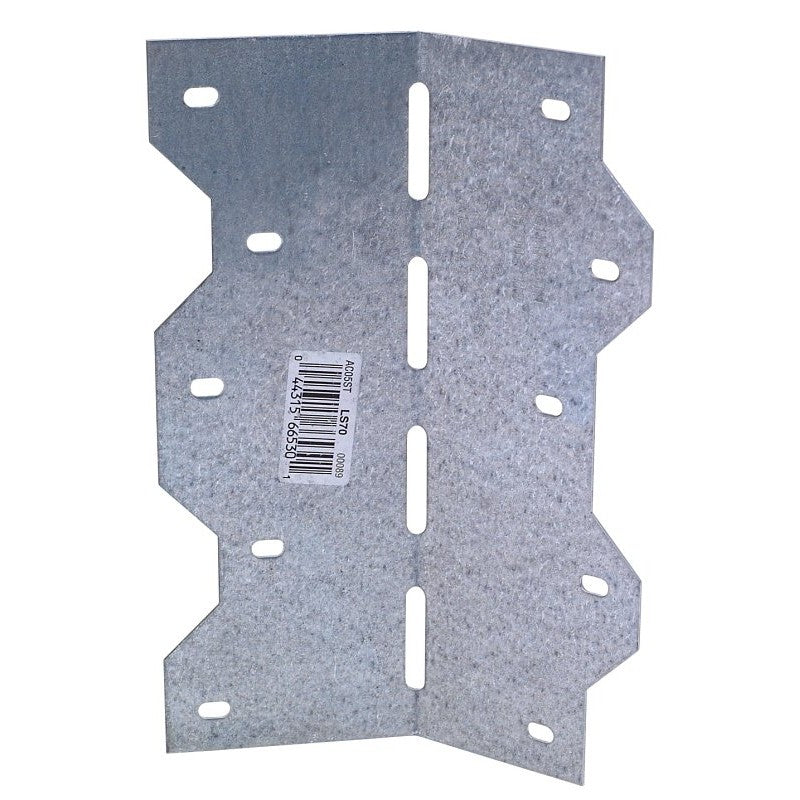 Simpson Strong-Tie LS LS70 Skewable Angle, 6-3/8 in H, Steel, Galvanized/Zinc (Pack of 25)