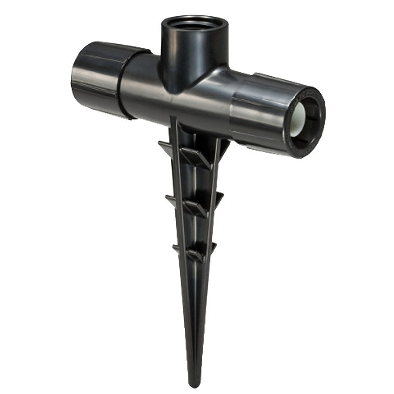 Rain Bird EFBIGT/1S Spiked Tee, 1/2 in Connection, FPT, Plastic, Black