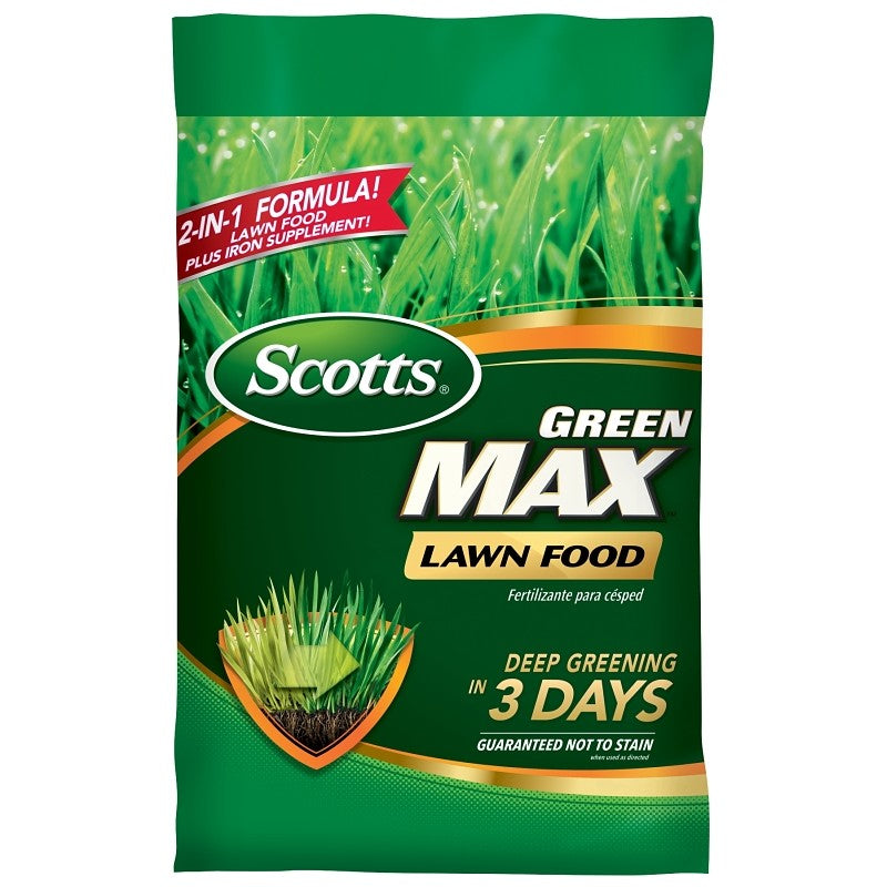 Scotts 44611A Lawn Food, 16.67 lb Bag, 27-0-2 N-P-K Ratio, Granular, Gray
