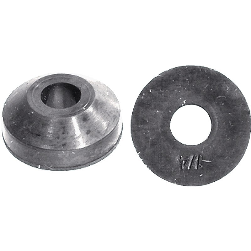 Danco 35092B Faucet Washer, 1/4 in, 9/16 in Dia, Rubber (Pack of 5)