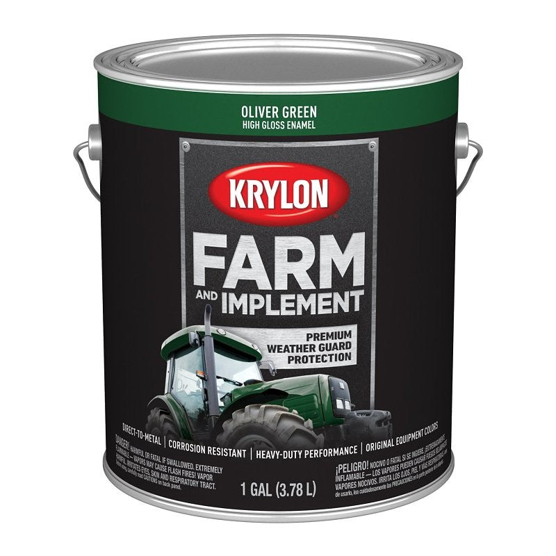 PAINT HI GLO OLIVER GREEN 1GA (Pack of 4)