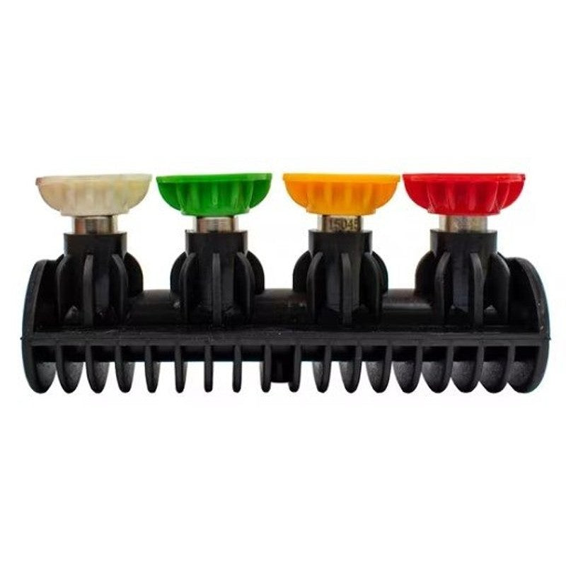 Forney 75151 Nozzle Holder and Nozzle, 0, 15, 25, 40 deg Angle, 1/4 in Nozzle, Quick-Connect, Polymer/Stainless Steel