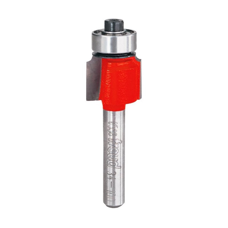 Freud 34-100 Router Bit, 5/8 in Dia Cutter, 2-3/16 in OAL, 1/4 in Dia Shank, 2-Cutter, Carbide