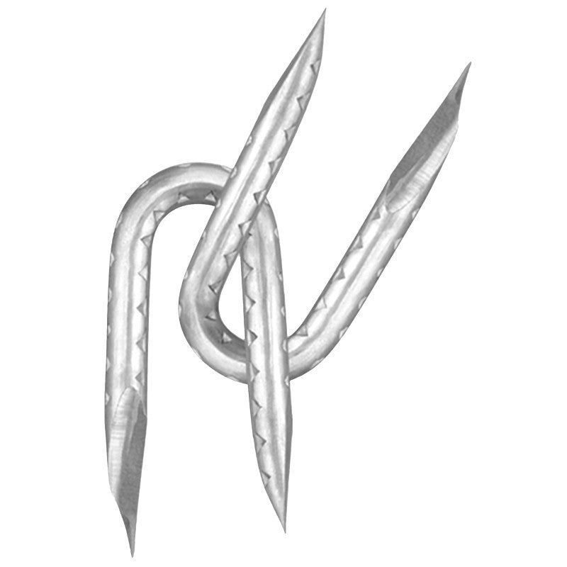 Rangemaster 7467 Fence Staple, Galvanized, 1-1/2 in L, 9 ga