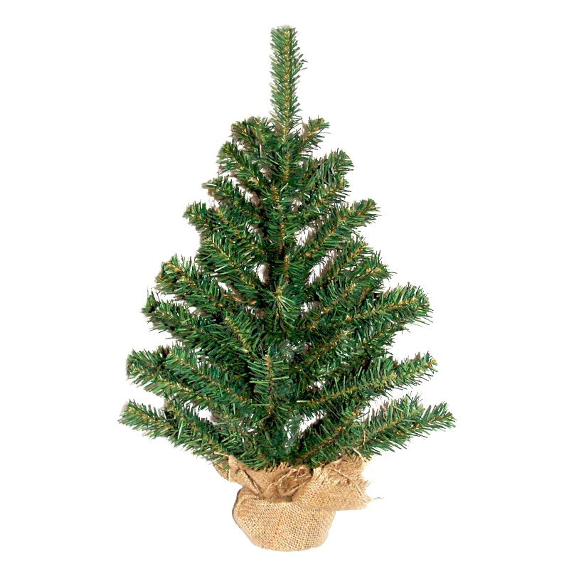 Hometown Holidays 11112 Ball and Burlap Tree, 12 in H, Tree, Burlap/PVC, Indoor, Outdoor (Pack of 24)